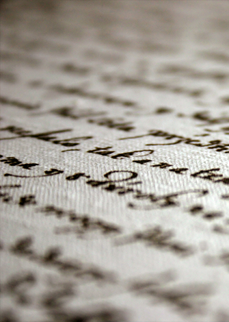 Calligraphy Script Passage